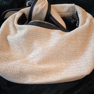 Urban Expressions Cream and Black Mini Bag